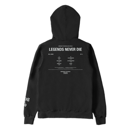 Juice Wrld x Midnight Studios Silhouette Hoodie Black