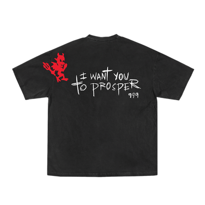 Juice Wrld x The Weeknd Prosper Tee Black