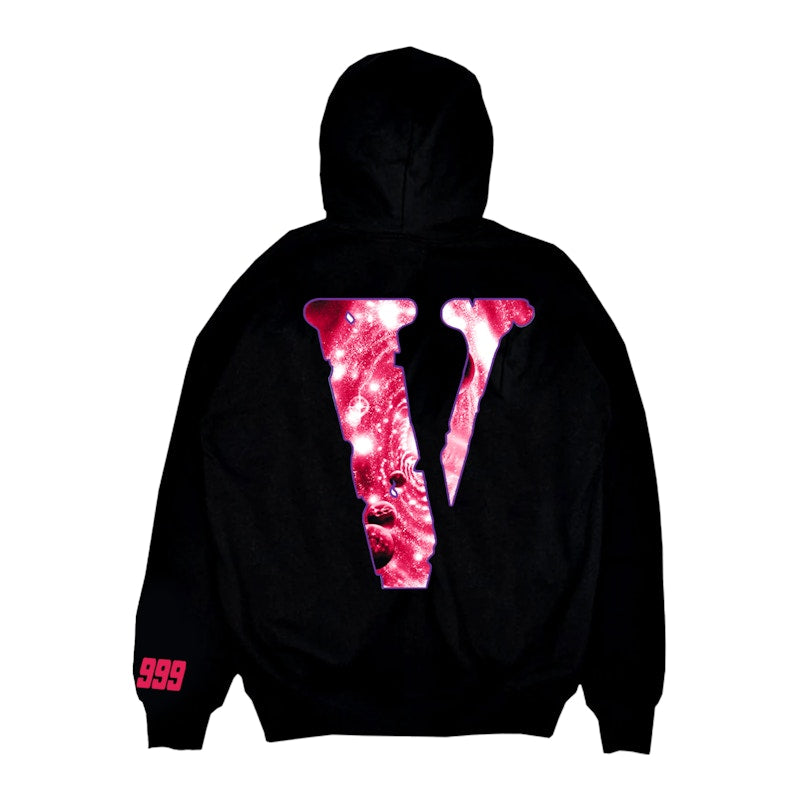 Juice Wrld x Vlone Galaxy Hoodie Black