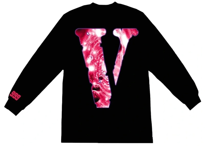 Juice Wrld x Vlone Galaxy Longsleeve T-shirt Black