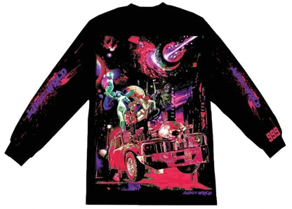 Juice Wrld x Vlone Galaxy Longsleeve T-shirt Black