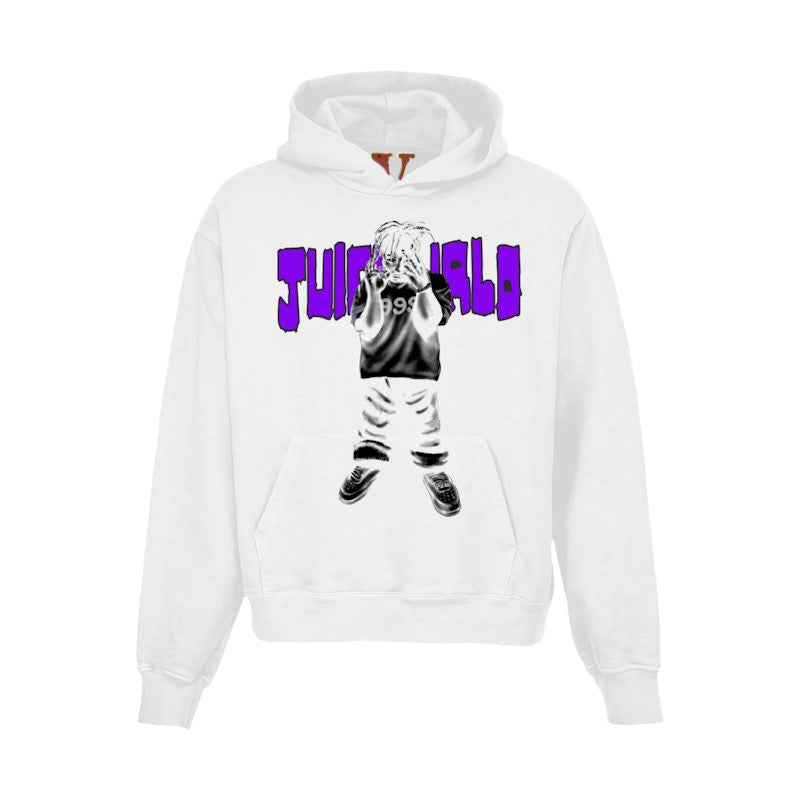 Juice Wrld x Vlone MOTY Hoodie White