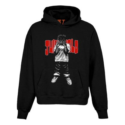 Juice Wrld x Vlone Man of the Year Hoodie Black