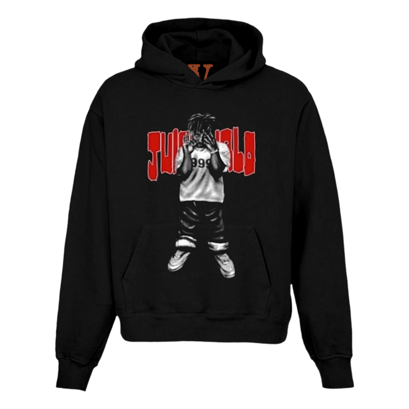 Juice Wrld x Vlone Man of the Year Hoodie Black