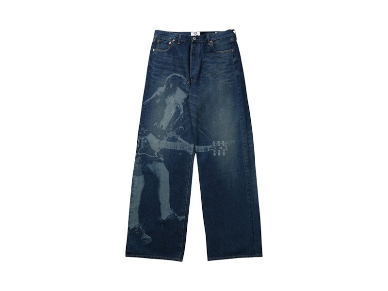 Junya Watanabe AC/DC Selvedge Denim Jeans Black Obsidian