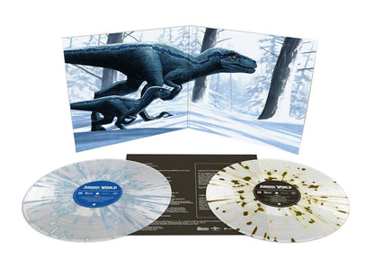 Jurassic World Dominion Original Motion Picture Soundtrack Mondo Exclusive 2XLP Vinyl Blue/Yellow