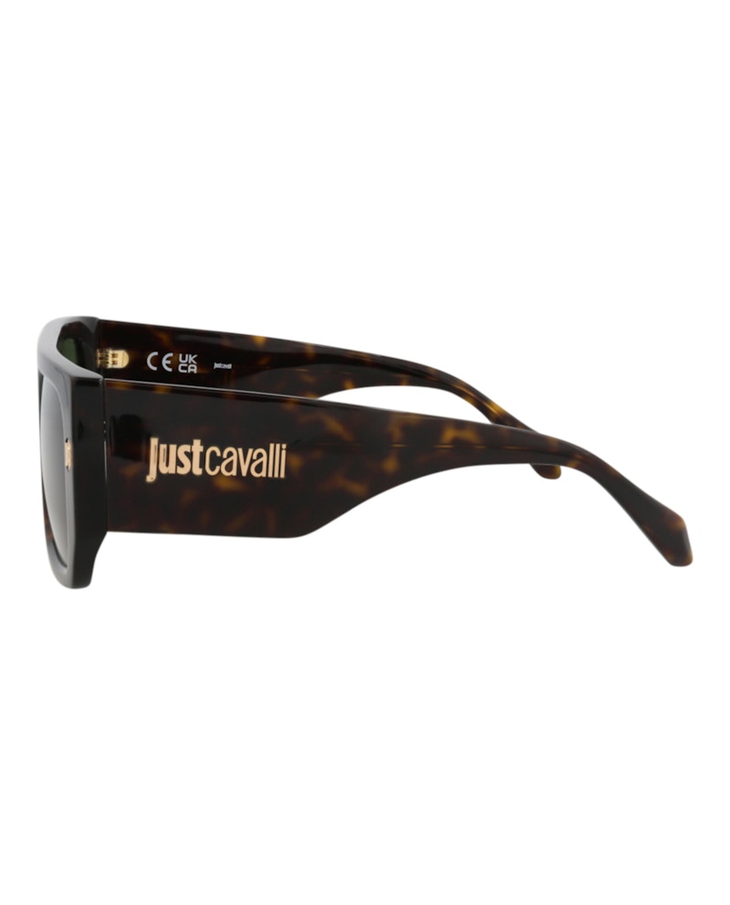 Just Cavalli Aviator-Frame Acetate Sunglasses Havana Havana Green (SJC022-56-0722)