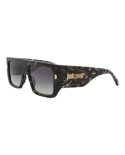 Just Cavalli Aviator-Frame Acetate Sunglasses Havana Havana Smoke (SJC022-56-096N)