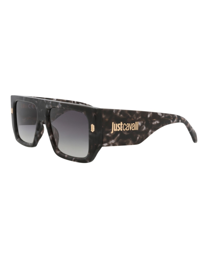 Just Cavalli Aviator-Frame Acetate Sunglasses Havana Havana Smoke (SJC022-56-096N)