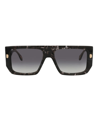 Just Cavalli Aviator-Frame Acetate Sunglasses Havana Havana Smoke (SJC022-56-096N)