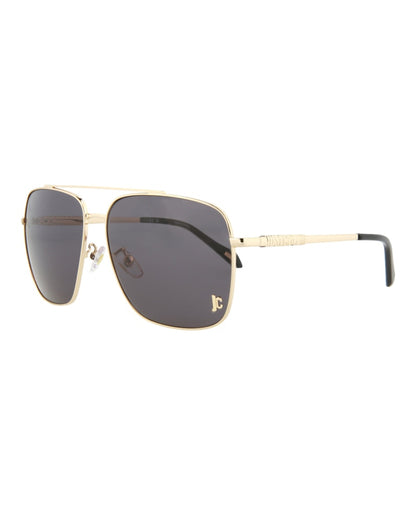 Just Cavalli Aviator-Frame Metal Sunglasses Gold Gold Smoke (SJC030K-61-0349)