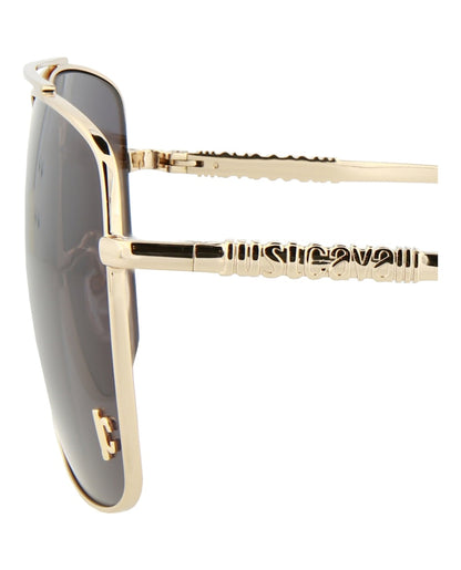 Just Cavalli Aviator-Frame Metal Sunglasses Gold Gold Smoke (SJC030K-61-0349)