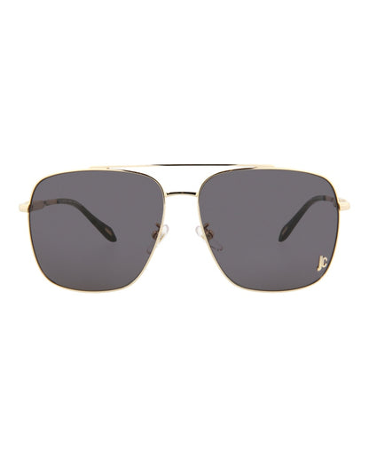 Just Cavalli Aviator-Frame Metal Sunglasses Gold Gold Smoke (SJC030K-61-0349)