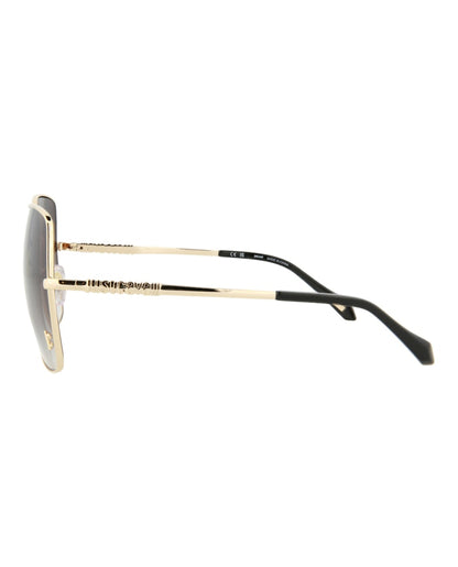 Just Cavalli Aviator-Frame Metal Sunglasses Gold Gold Smoke (SJC031K-60-0349)
