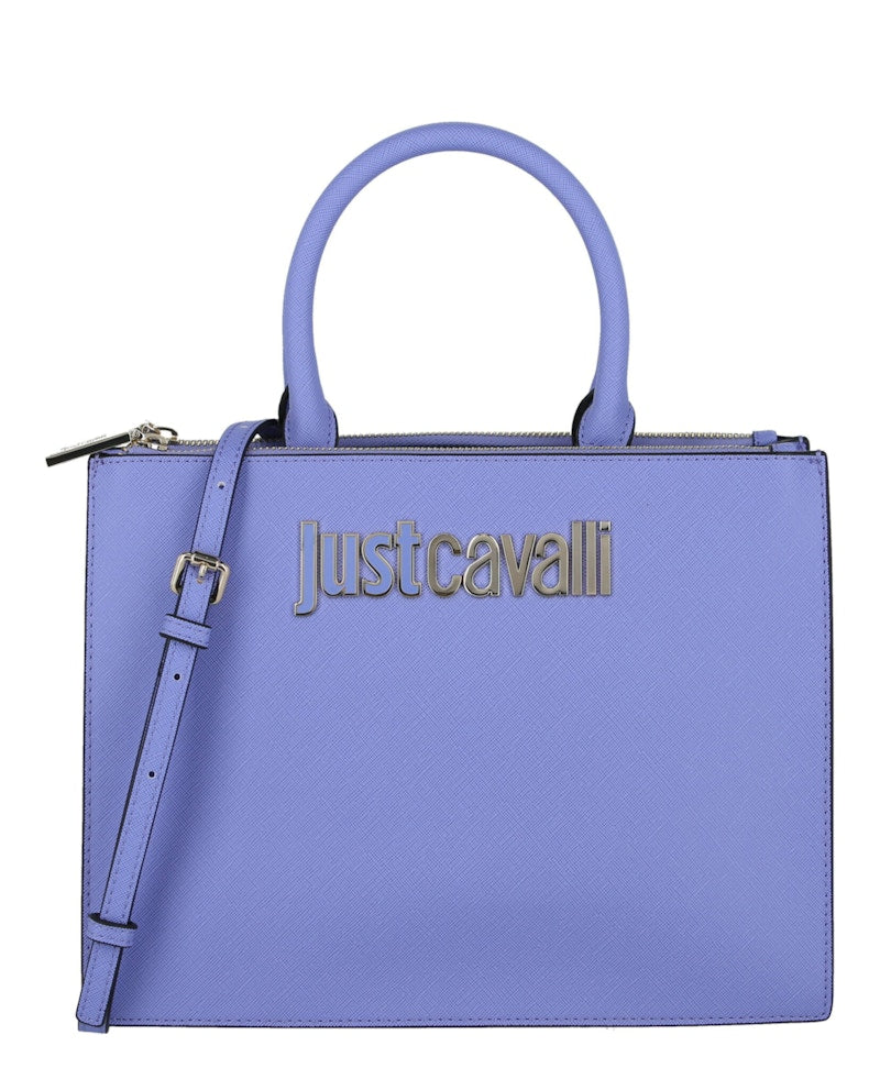 Just Cavalli Logo Shoulder Bag Violet
