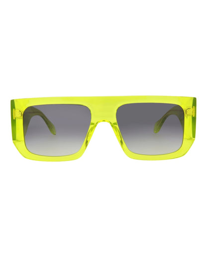 Just Cavalli Navigator-Frame Acetate Sunglasses Green Green Smoke (SJC022K-56-0998)