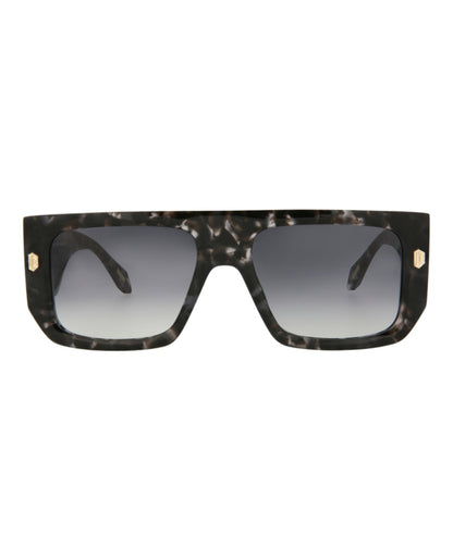 Just Cavalli Navigator-Frame Acetate Sunglasses Grey Havana Grey Havana Smoke (SJC022K-56-096N)