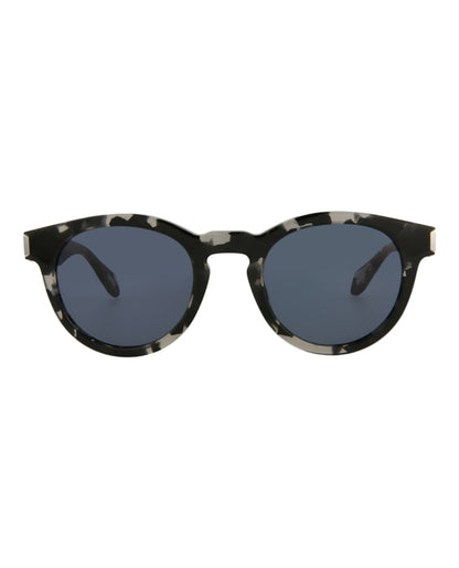 Just Cavalli Round-Frame Acetate Sunglasses Black Havana Blue (SJC025K-50-0809)