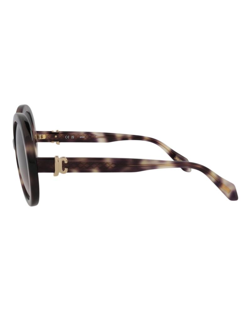 Just Cavalli Round-Frame Acetate Sunglasses Havana Havana Brown (SJC028-51-07UX)