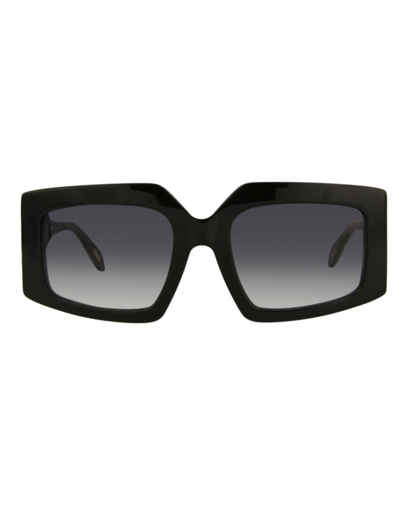 Just Cavalli Square-Frame Acetate Sunglasses Black Black Smoke (SJC020K-54-0700)