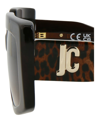 Just Cavalli Square-Frame Acetate Sunglasses Brown Brown Brown (SJC020K-54-0AAK)