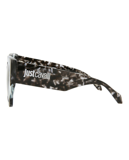 Just Cavalli Square-Frame Acetate Sunglasses Grey Havana Grey Havana Smoke (SJC021K-53-096N)