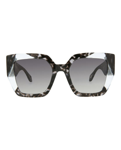 Just Cavalli Square-Frame Acetate Sunglasses Grey Havana Grey Havana Smoke (SJC021K-53-096N)