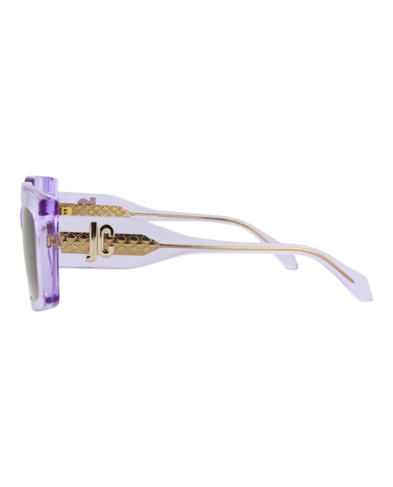 Just Cavalli Square-Frame Acetate Sunglasses Violet Violet Brown (SJC020K-54-06SC)