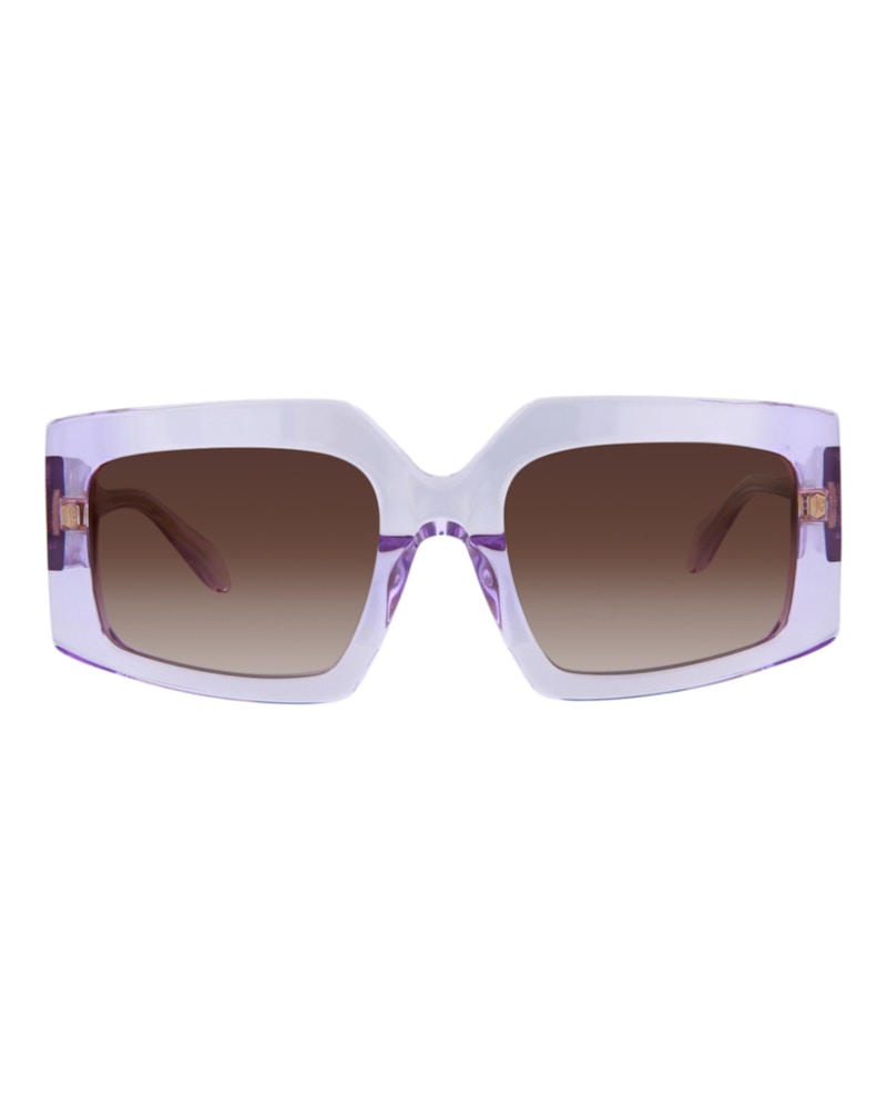 Just Cavalli Square-Frame Acetate Sunglasses Violet Violet Brown (SJC020K-54-06SC)