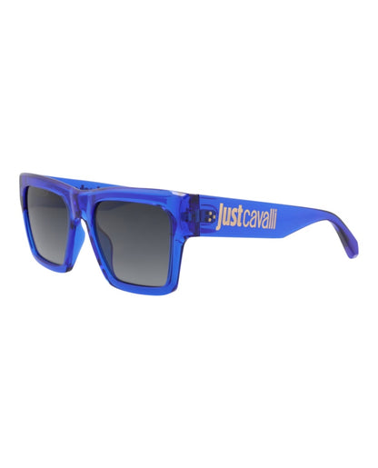 Just Cavalli Square-Frame Injection Sunglasses Blue Blue Smoke (SJC038-54-06NA)