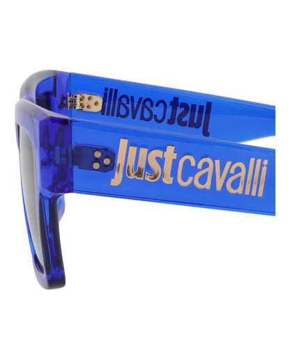 Just Cavalli Square-Frame Injection Sunglasses Blue Blue Smoke (SJC038-54-06NA)