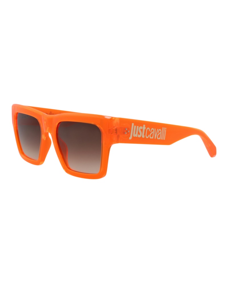 Just Cavalli Square-Frame Injection Sunglasses Orange Orange Brown (SJC038-54-01KD)