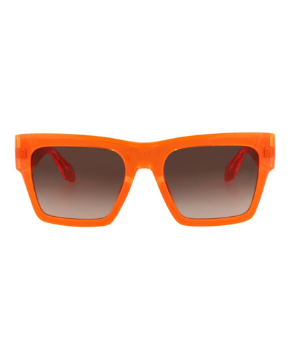 Just Cavalli Square-Frame Injection Sunglasses Orange Orange Brown (SJC038-54-01KD)