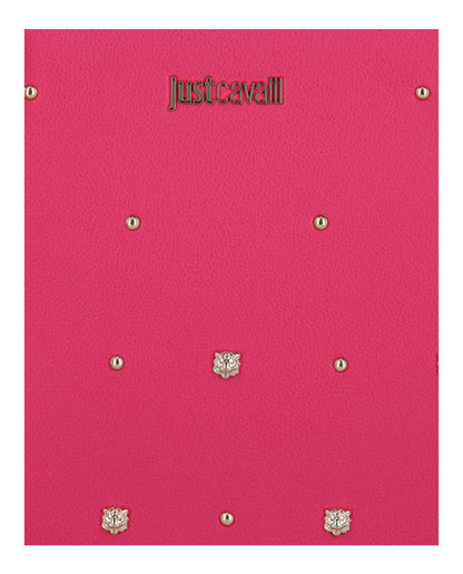 Just Cavalli Studded Shoulder Bag Fuchsia Purple