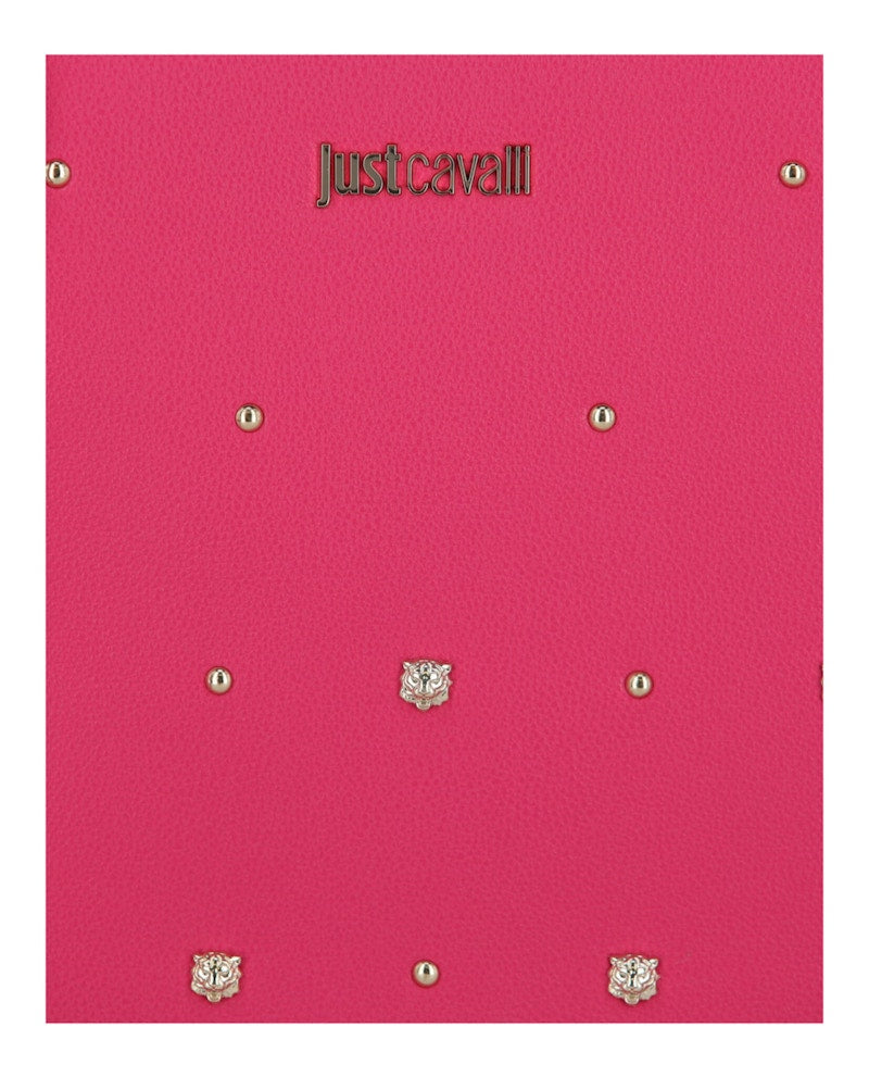Just Cavalli Studded Shoulder Bag Fuchsia Purple