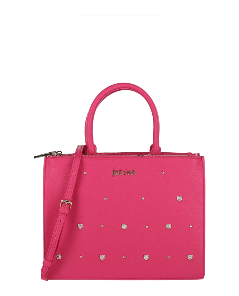 Just Cavalli Studded Shoulder Bag Fuchsia Purple