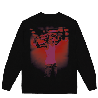 Justin Bieber Filter Photo L/S T-shirt Black