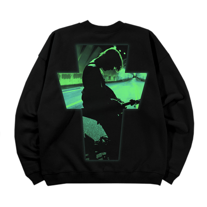 Justin Bieber Justice Glow Crewneck Black