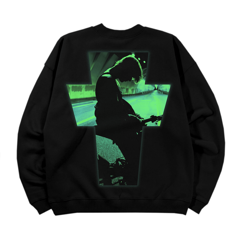 Justin Bieber Justice Glow Crewneck Black