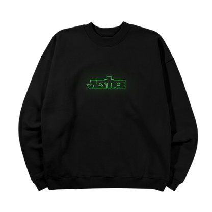 Justin Bieber Justice Glow Crewneck Black