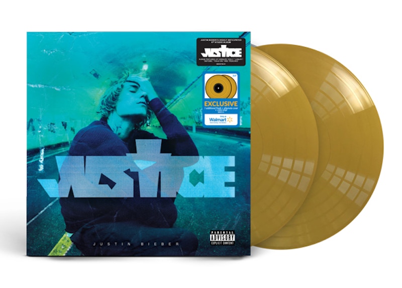 Justin Bieber Justice Walmart Exclusive 2XLP Vinyl Gold