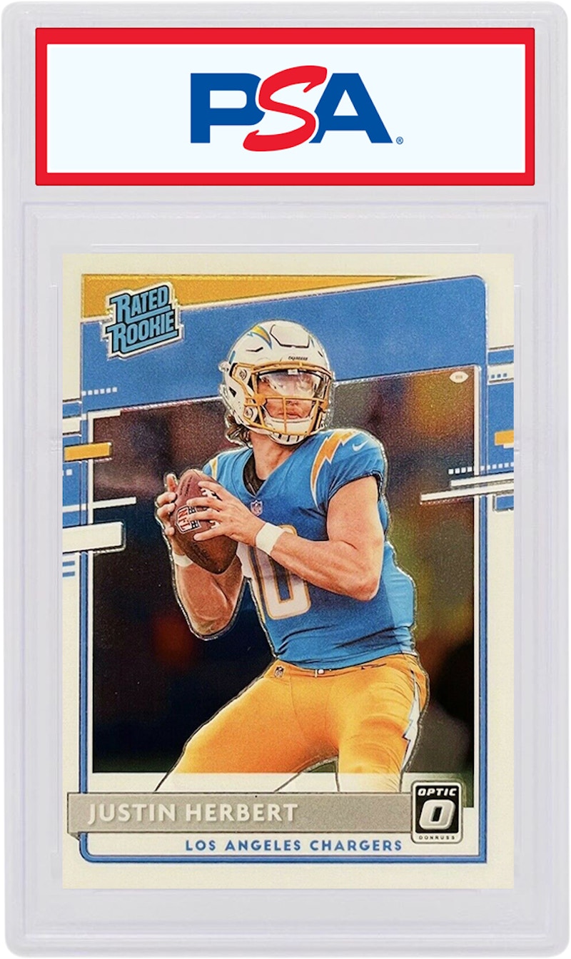 Justin Herbert 2020 Panini Donruss Optic Rookie #153 (PSA or BGS Graded)