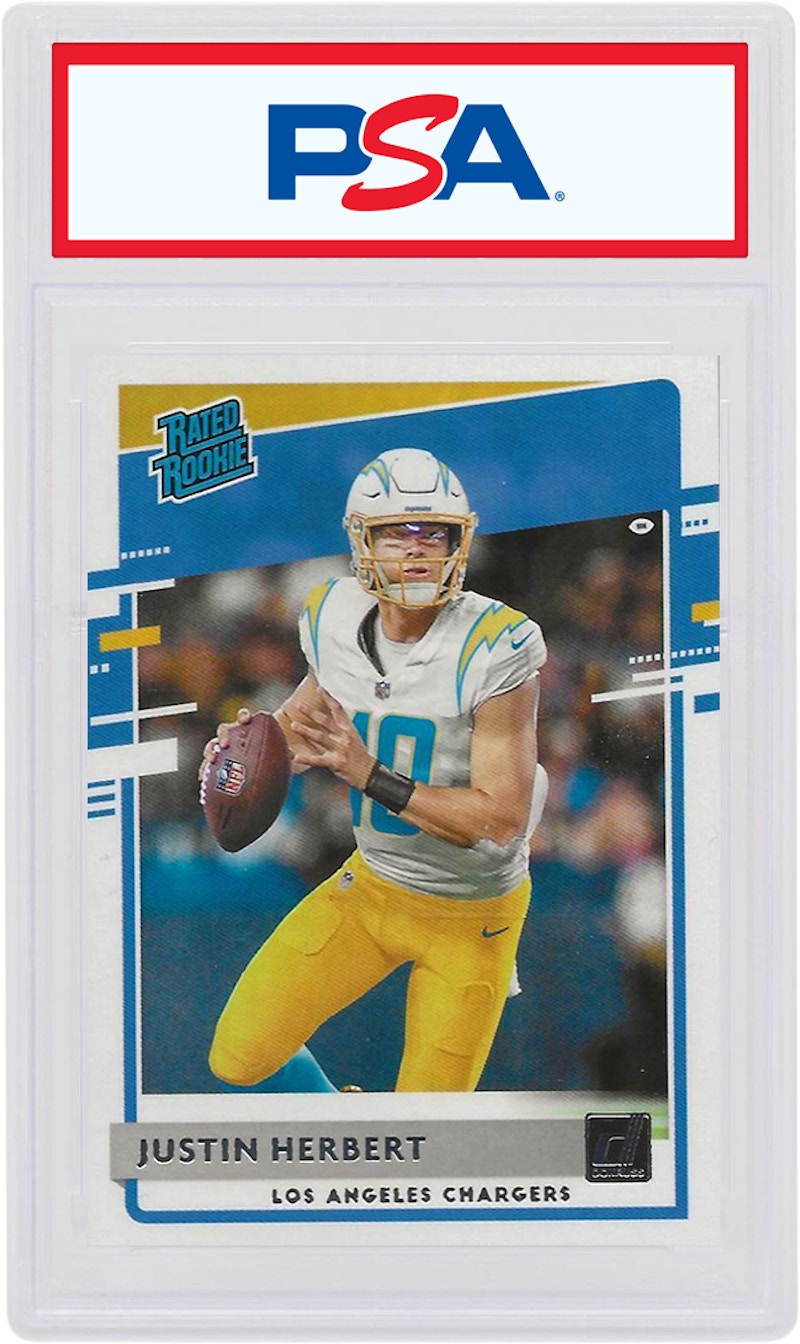 Justin Herbert 2020 Panini Donruss Rookie #303 (PSA or BGS Graded)