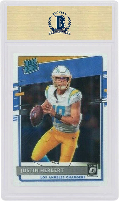 Justin Herbert 2020 Panini Donruss Rookie Optic Rated Rookie Preview #303 (PSA or BGS Graded)