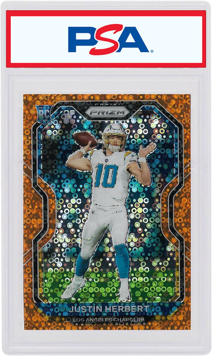 Justin Herbert 2020 Panini Prizm Rookie Disco #325 (PSA or BGS Graded)