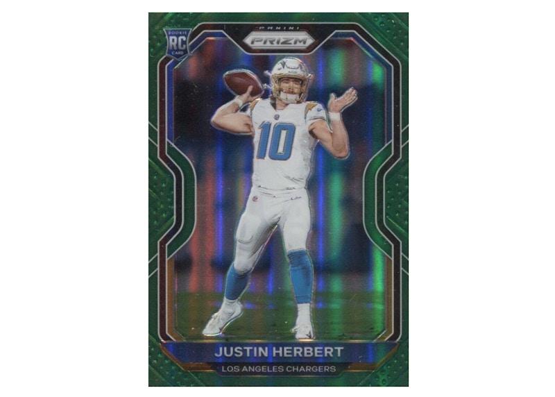 Justin Herbert 2020 Panini Prizm Rookie Green #325 (Ungraded)