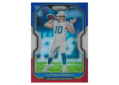 Justin Herbert 2020 Panini Prizm Rookie Red/White/Blue #325 (Ungraded)