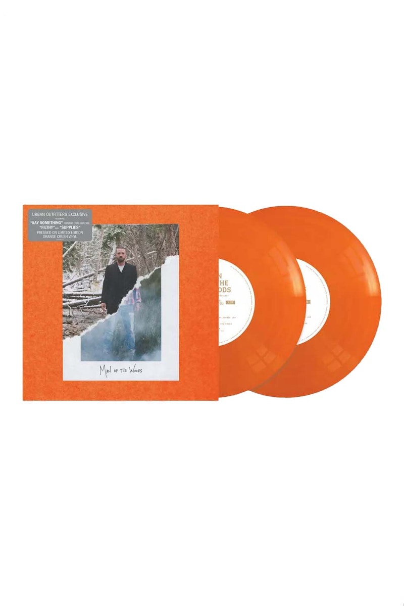 Justin Timberlake Man of the Woods Urban Outfitters Exclusive 2XLP Vinyl (LE 3000) Orange Crush