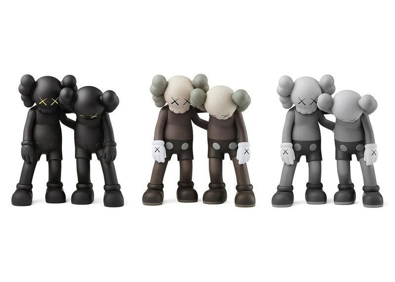 KAWS Along The Way Vinyl Figure Black/Brown/Grey Set