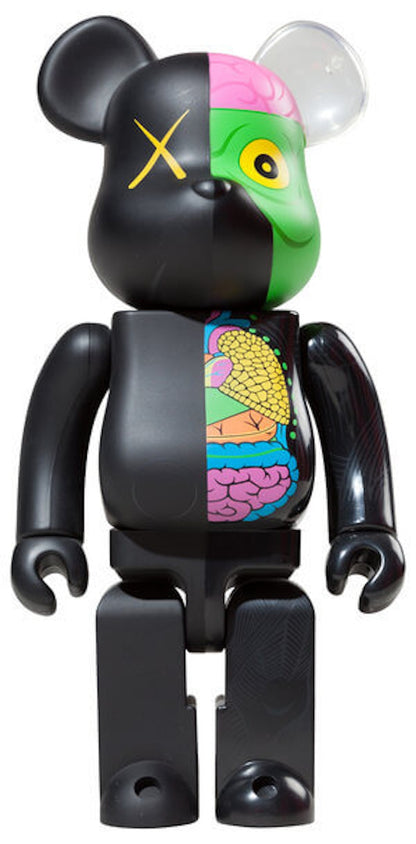 KAWS Bearbrick Dissected 400% Black